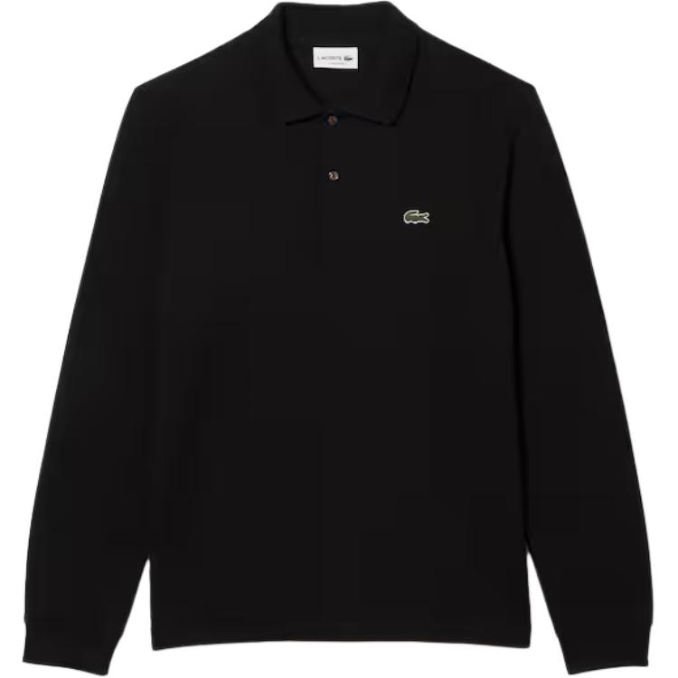 Футболка поло с длинным рукавом и нашивкой с логотипом LACOSTE, 166/Темно-синий